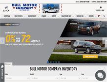 Tablet Screenshot of bullmotorco.com